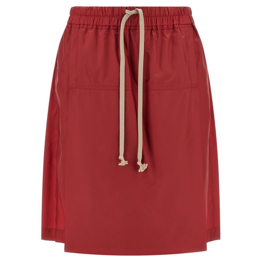 Rick Owens Red Polyester Bermuda Women's Shorts